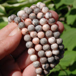 Pink Jasper Crystal Beaded Bracelet
