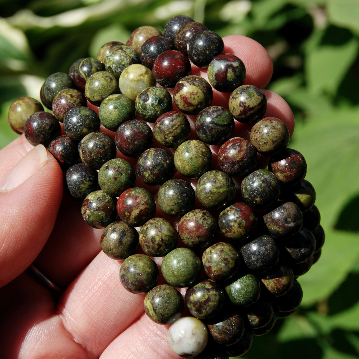 Dragon's Bloodstone Crystal Bracelet