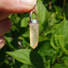 Load image into Gallery viewer, Fire Lemurian Seed Quartz Crystal Pendant

