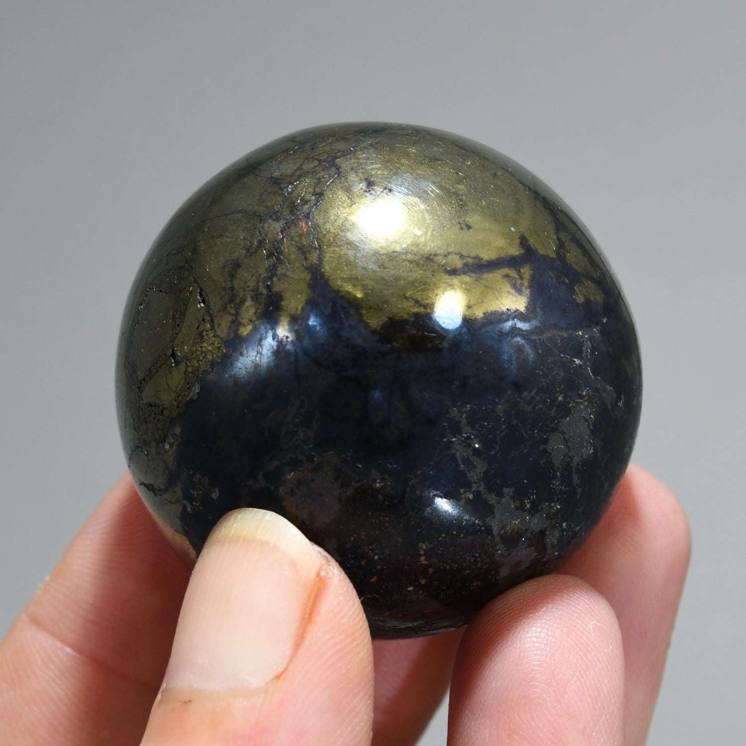 Covellite Crystal Sphere