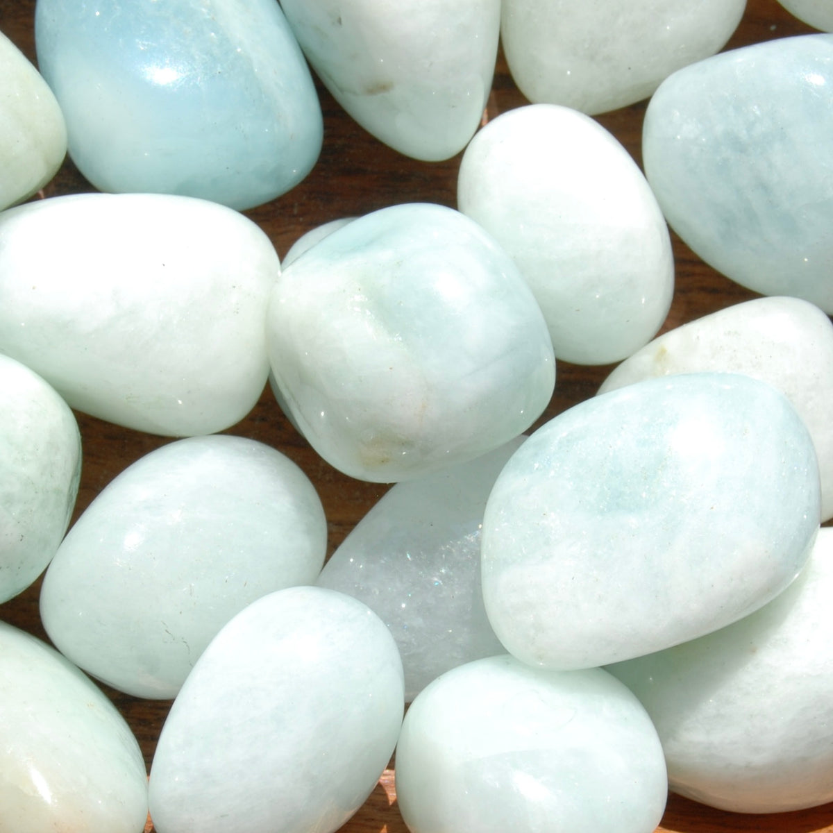 Aquamarine Gemstone Tumbled Stones