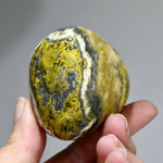Bumblebee Jasper Crystal Palm Stone, Indonesia