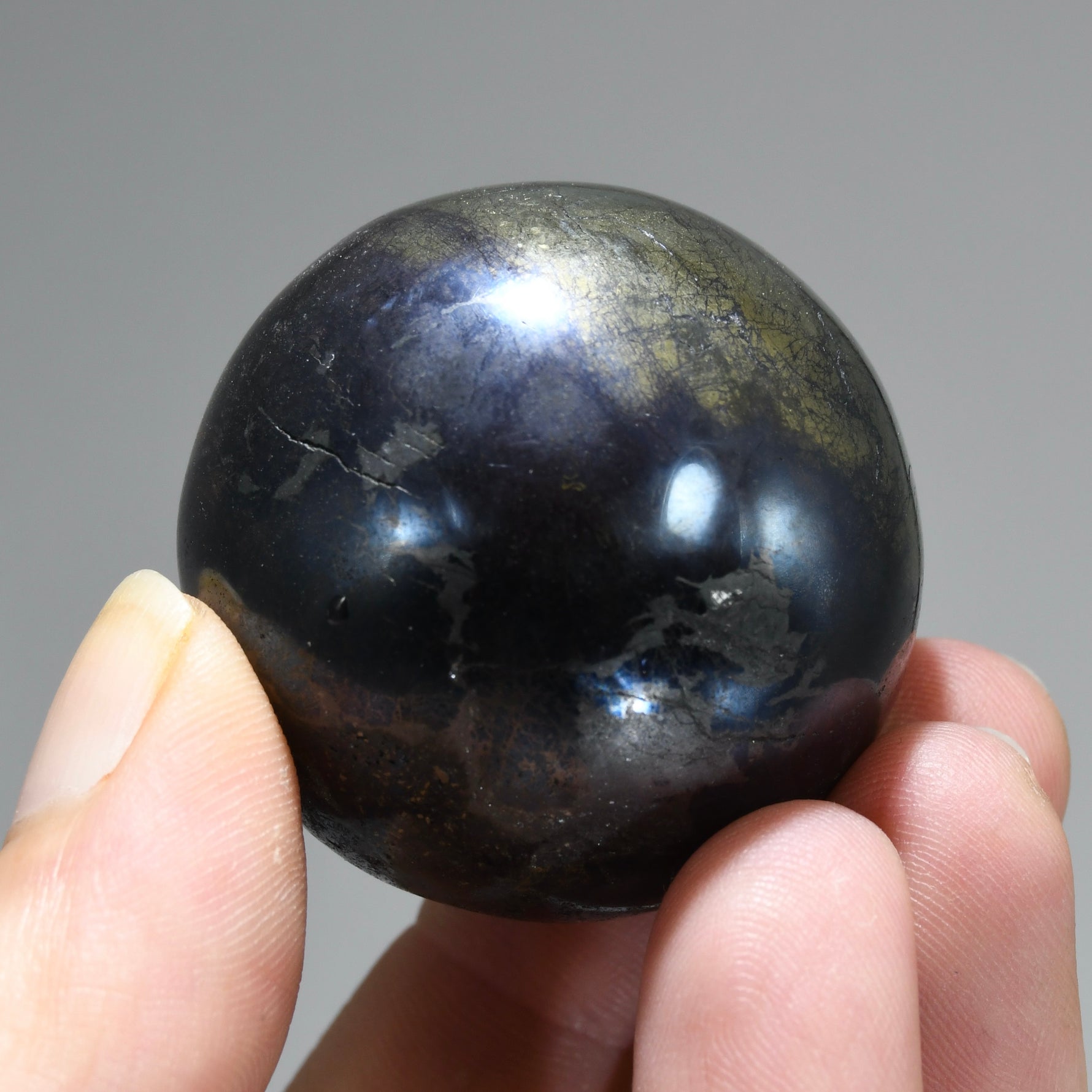 RARE Covellite Crystal Sphere, AAA Top Quality Blue Covelite, Peru