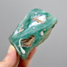 Load image into Gallery viewer, Mtorolite Chrome Chalcedony Crystal Slice

