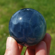 Load image into Gallery viewer, Blue Fluorite Crystal Sphere
