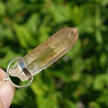 Load image into Gallery viewer, Cosmic Dow Channeler Fire Lemurian Seed Quartz Crystal Starbrary Pendant
