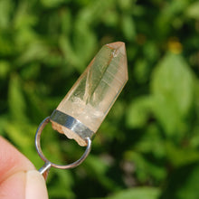 Load image into Gallery viewer, Fire Lemurian Seed Quartz Crystal Pendant

