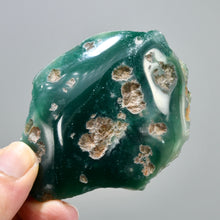 Load image into Gallery viewer, Mtorolite Chrome Chalcedony Crystal Slice
