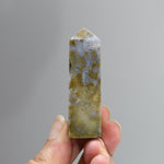Garden Agate Crystal Tower, Intricate Moss Agate, Indonesia