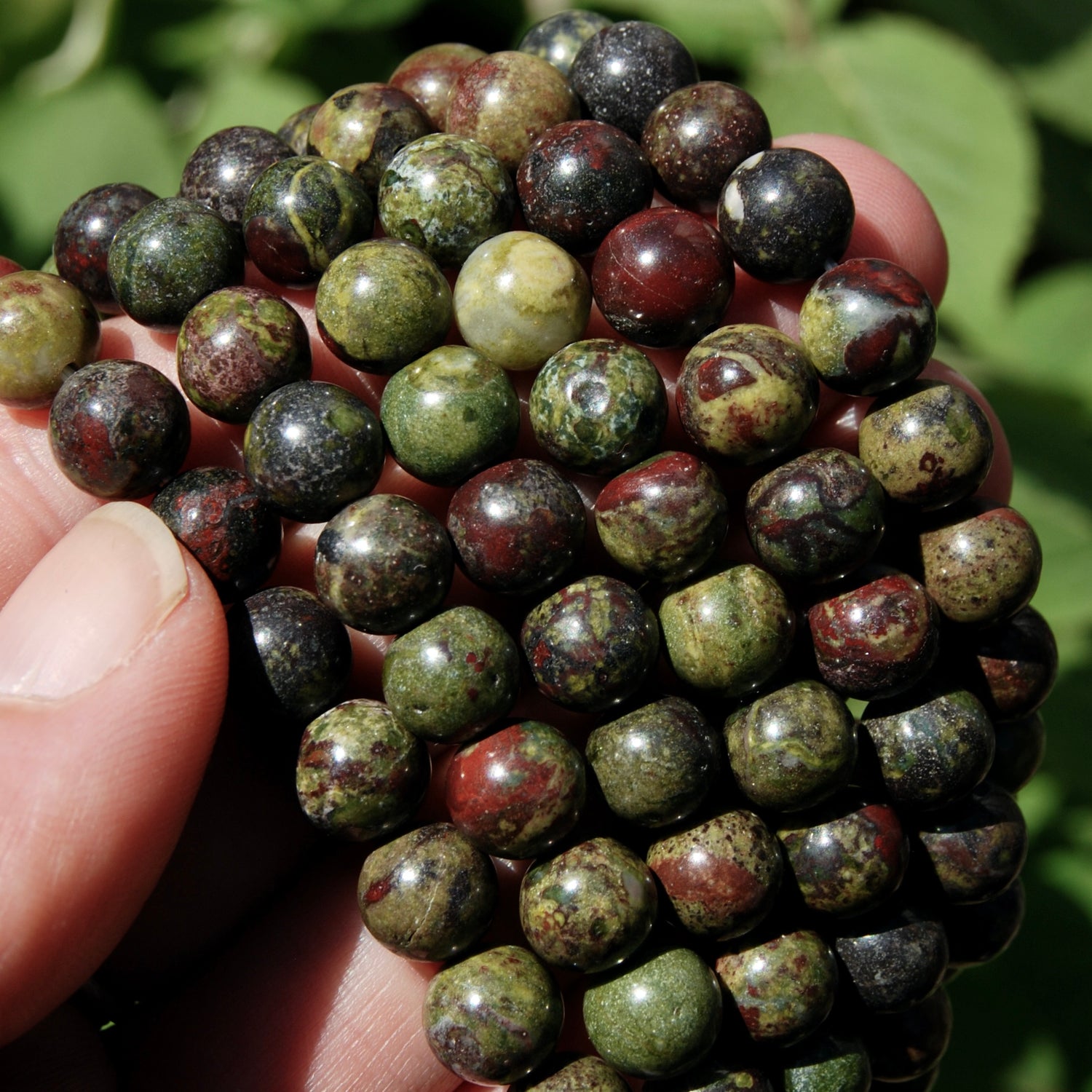 Dragon's Bloodstone Crystal Bracelet