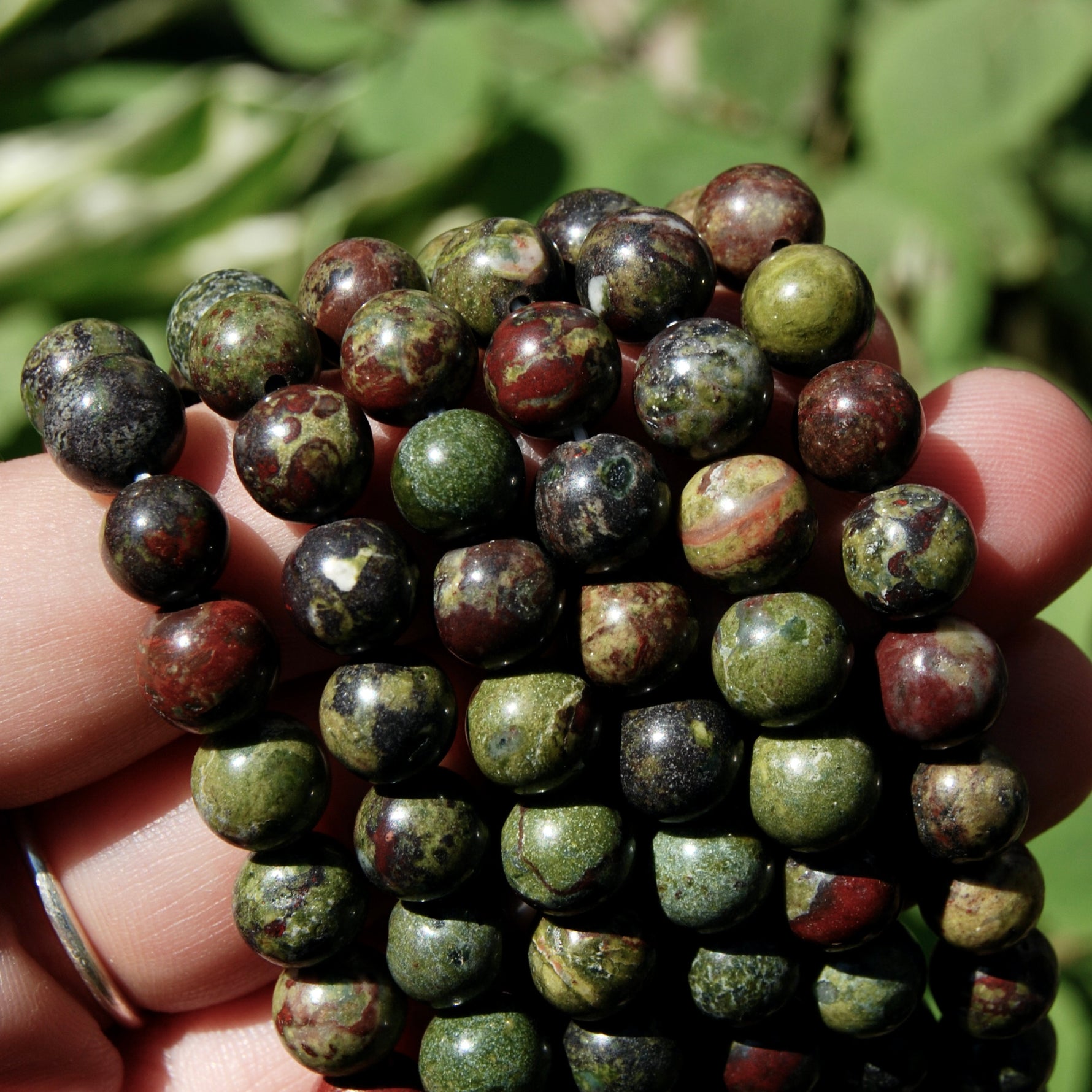 Dragon's Bloodstone Crystal Bracelet