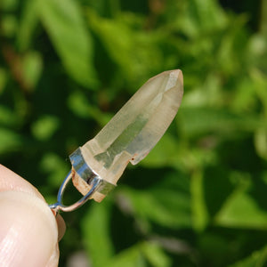 Golden Healer Lemurian Seed Crystal Pendant