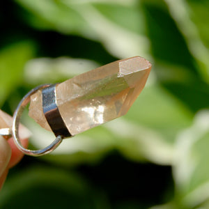 Fire Lemurian Seed Quartz Crystal Starbrary Pendant for Necklace