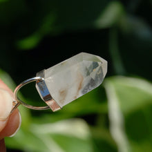 Load image into Gallery viewer, Blue Amphibole Quartz Crystal Sterling Silver Pendant 
