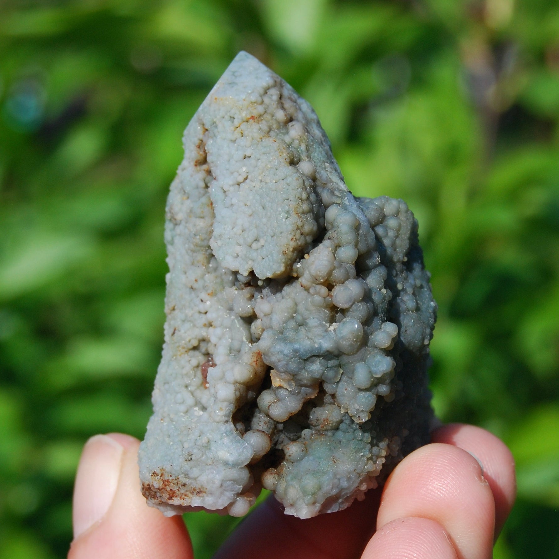 Grape Agate Crystal Tower, Sparkling Botryoidal Chalcedony