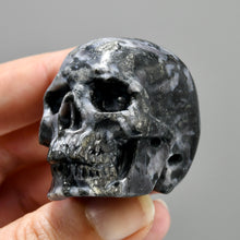 Load image into Gallery viewer, Mystic Merlinite Indigo Gabbro Crystal Skull
