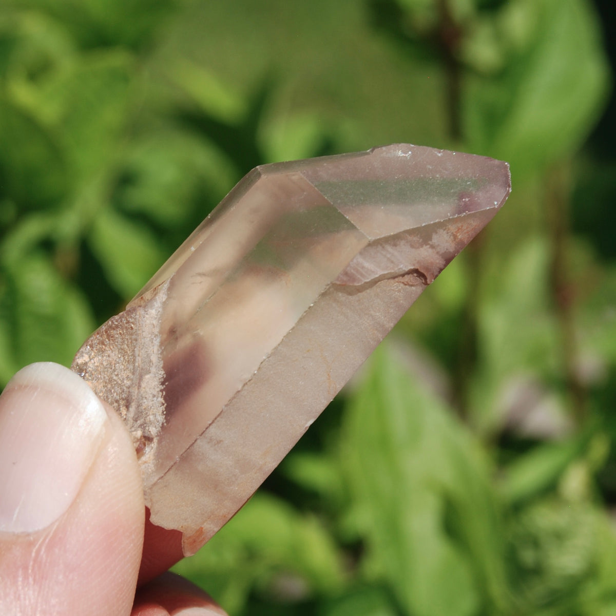 Pink Lithium Lemurian Quartz Crystal 