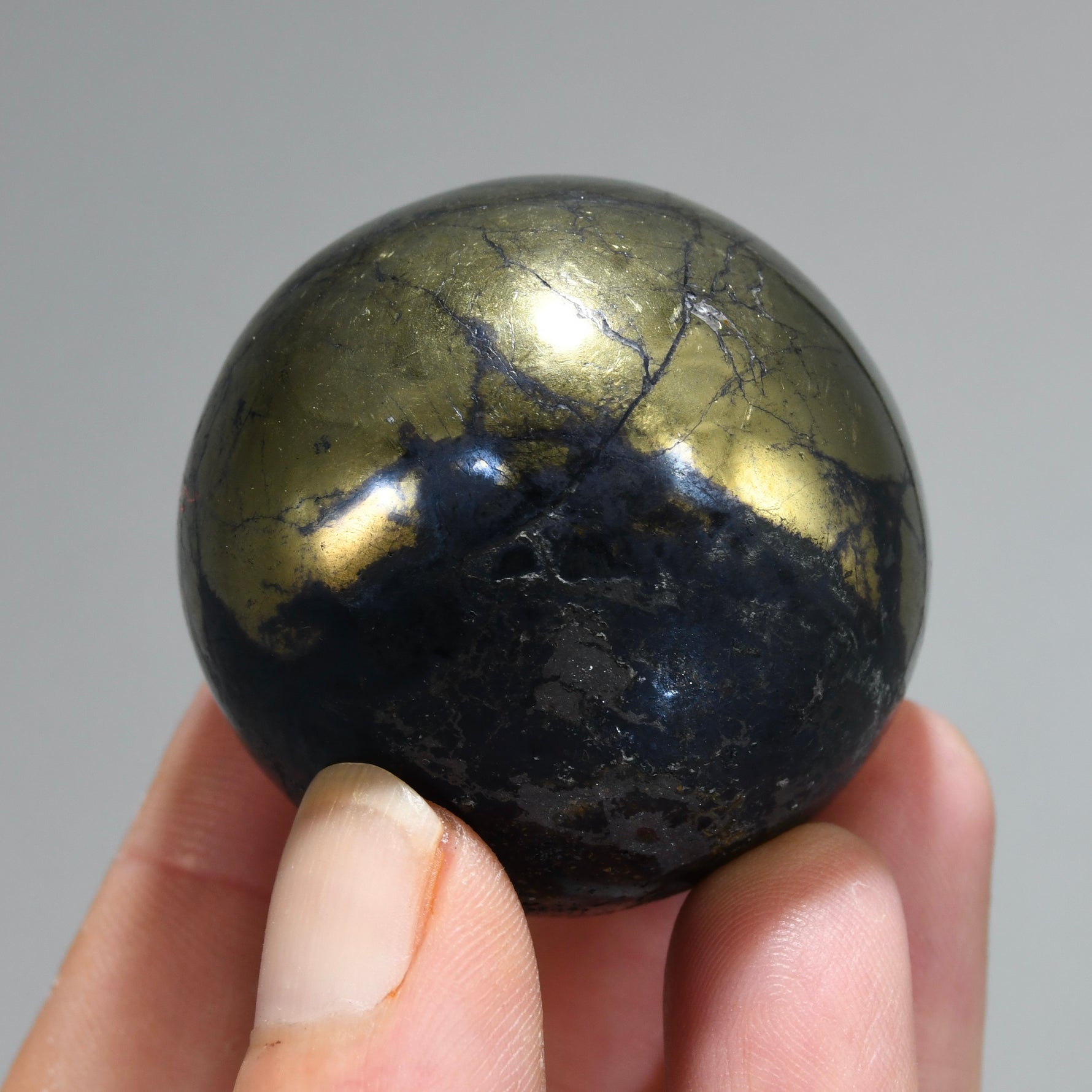 Covellite Crystal Sphere