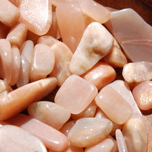 Load image into Gallery viewer, Golden Confetti Sunstone Moonstone Crystal Tumbled Stones
