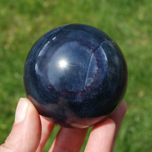 Silky Fluorite Crystal Sphere
