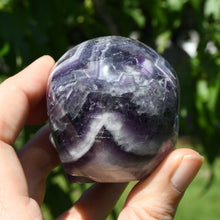 Load image into Gallery viewer, Chevron Dream Amethyst Crystal Skull
