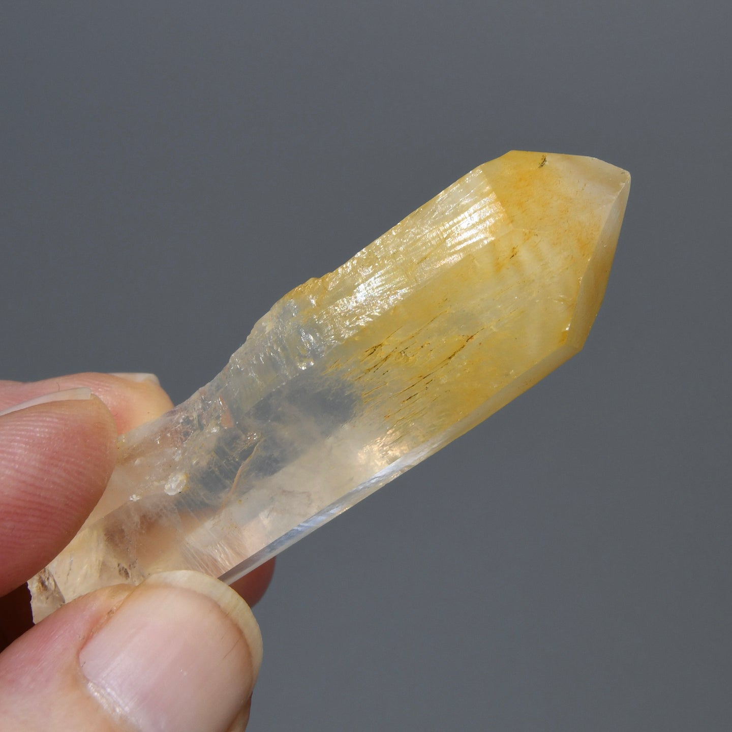 Dow Channeler Mango Quartz Crystal, Halloysite Quartz, Colombia
