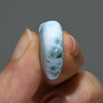 Natural Larimar Crystal Puffy Heart