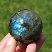 Load image into Gallery viewer, Blue Green Labradorite Crystal Sphere
