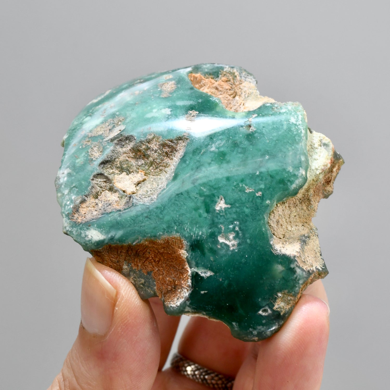 Mtorolite Chrome Chalcedony Crystal Slice
