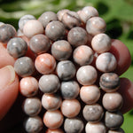 Pink Jasper Crystal Beaded Bracelet