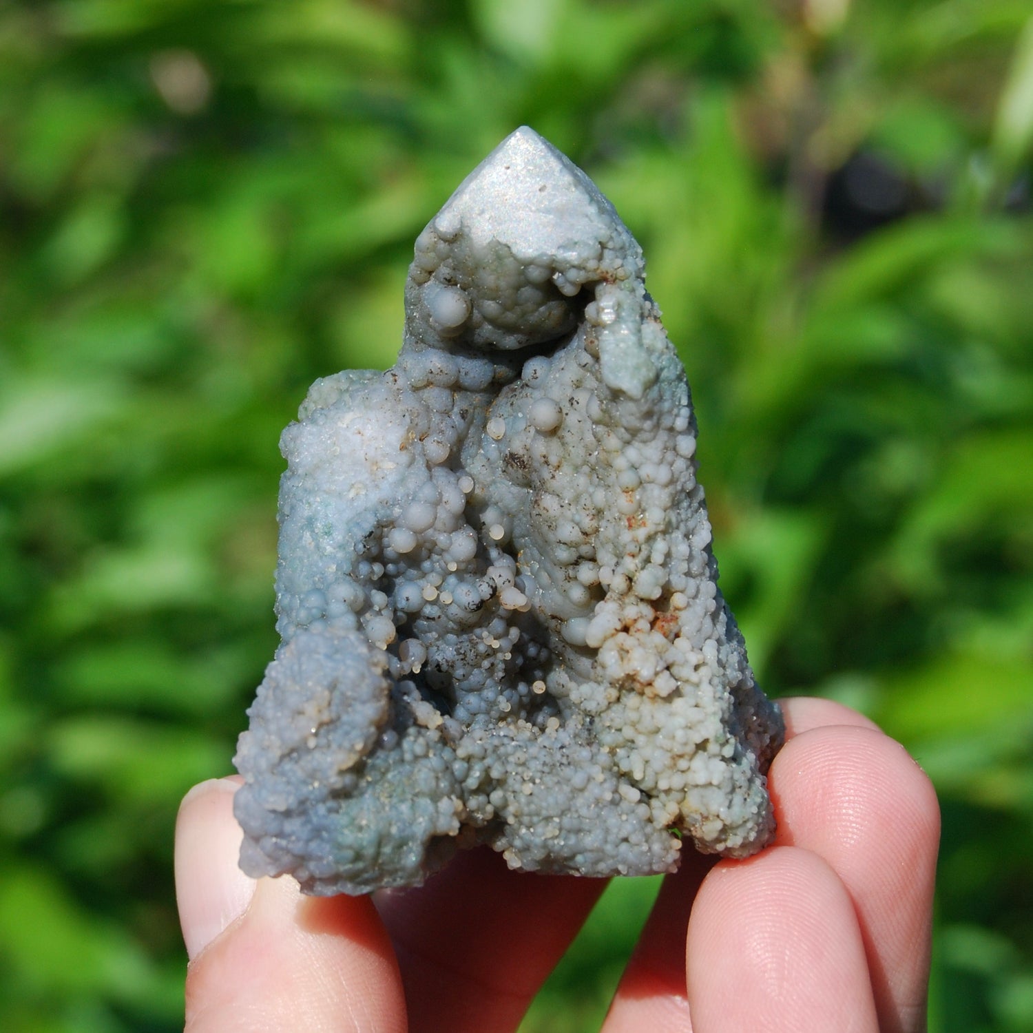 Grape Agate Crystal Tower, Sparkling Botryoidal Chalcedony