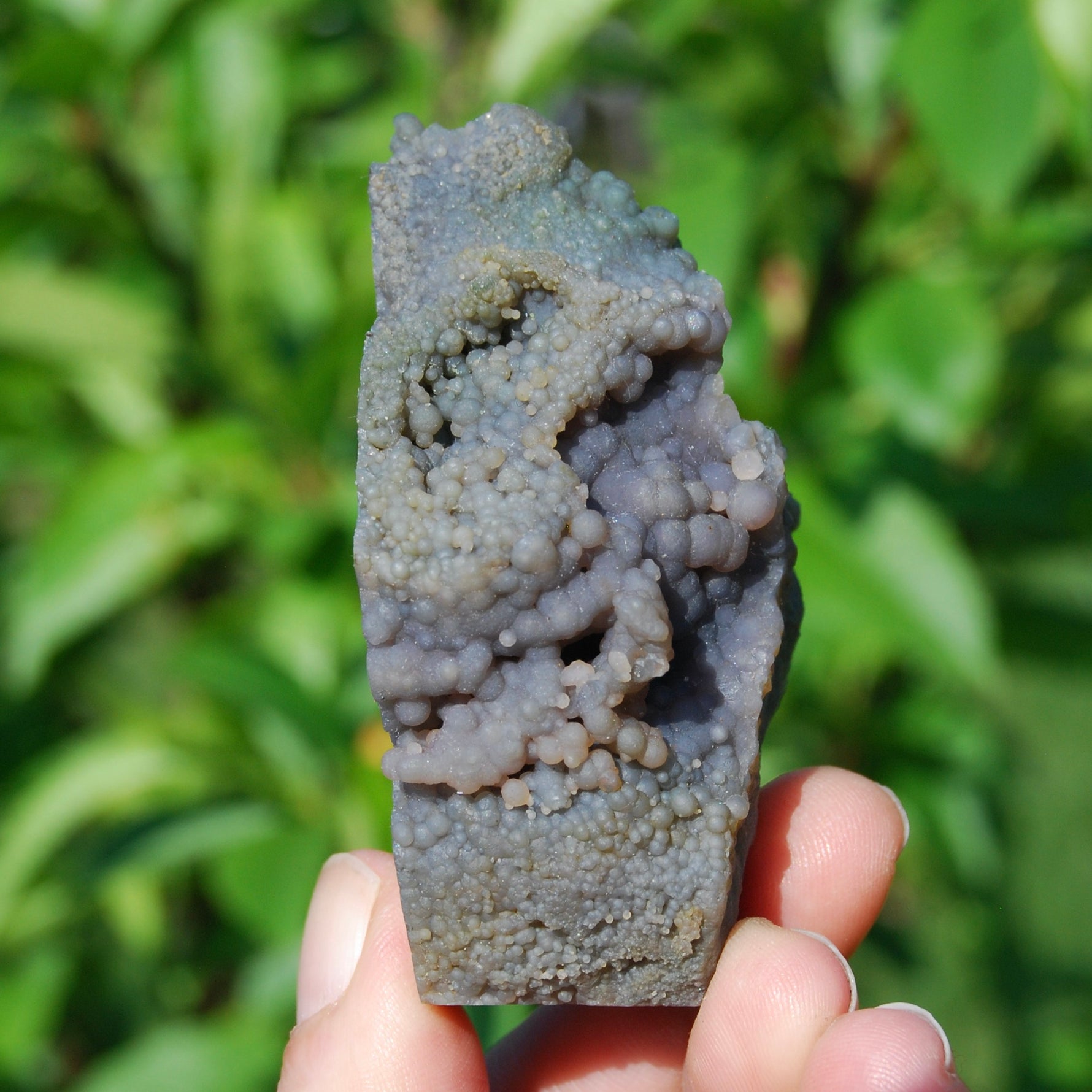 Grape Agate Crystal Tower, Sparkling Botryoidal Chalcedony