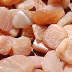 Golden Confetti Sunstone Moonstone Crystal Tumbled Stones