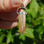 RARE Golden Amethyst Crystal Starbrary Pendant for Necklace