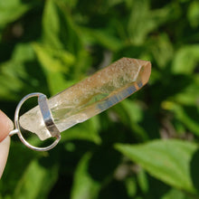 Load image into Gallery viewer, Cosmic Dow Channeler Fire Lemurian Seed Quartz Crystal Starbrary Pendant
