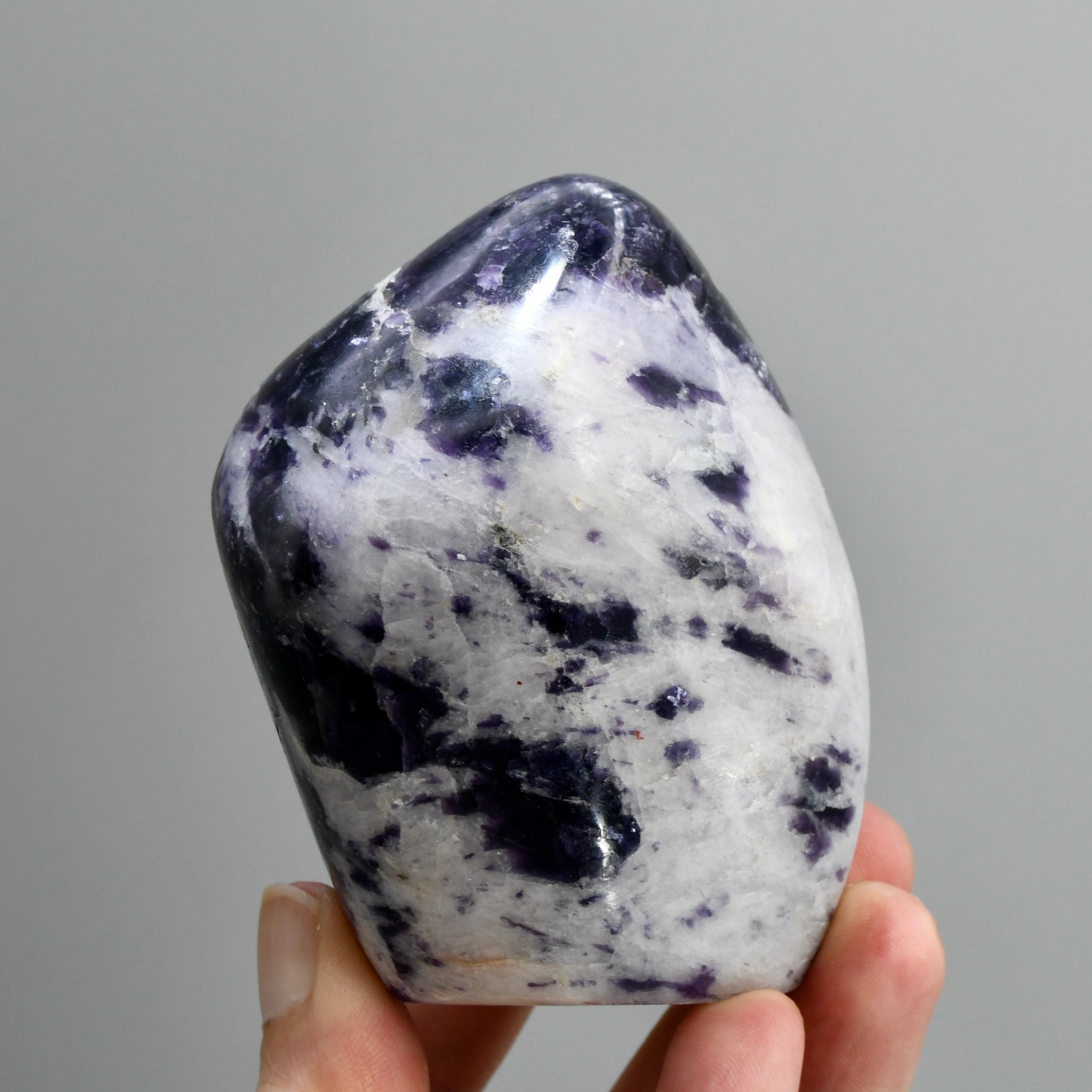 Gem Lepidolite Crystal Freeform Tower, Silver Leaf Lepidolite Crystals