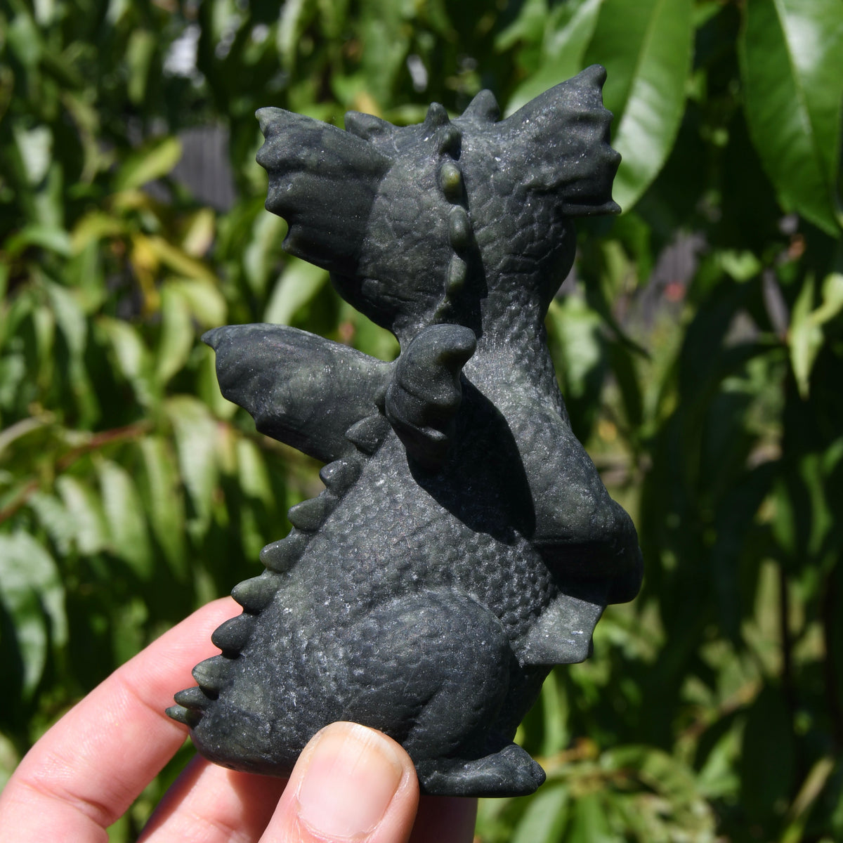 Serpentine Carved Crystal Dragon