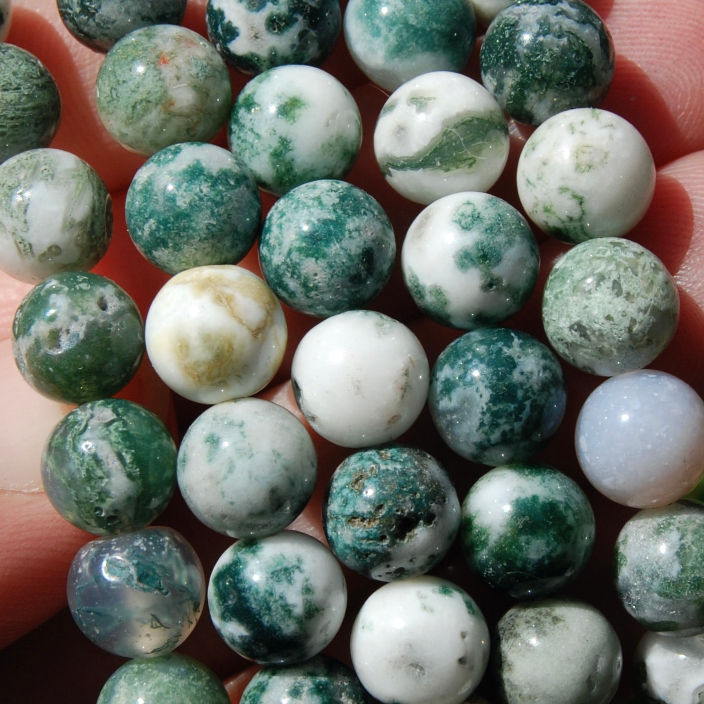 Moss Agate Crystal Power Bracelet