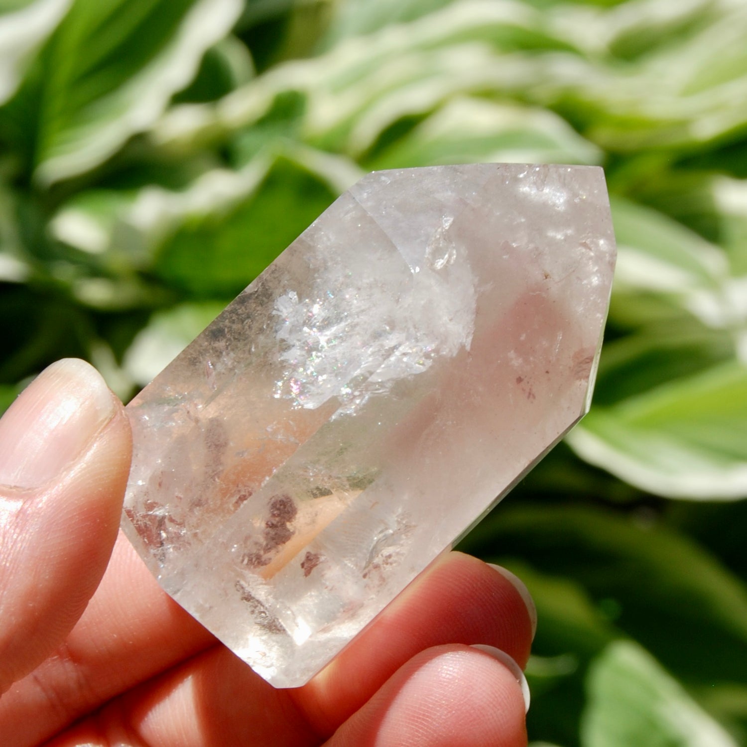 Pink Lithium Quartz Crystal Tower
