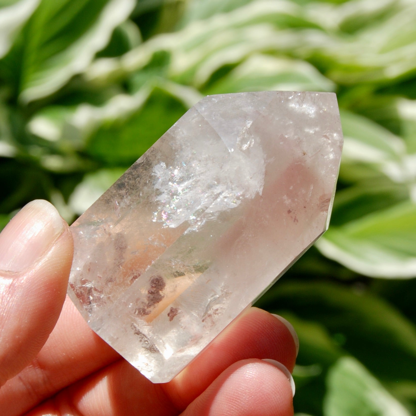 Pink Lithium Quartz Crystal Tower