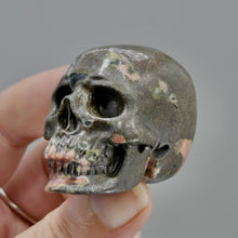 Load image into Gallery viewer, Plumite Jasper Carved Crystal Skull
