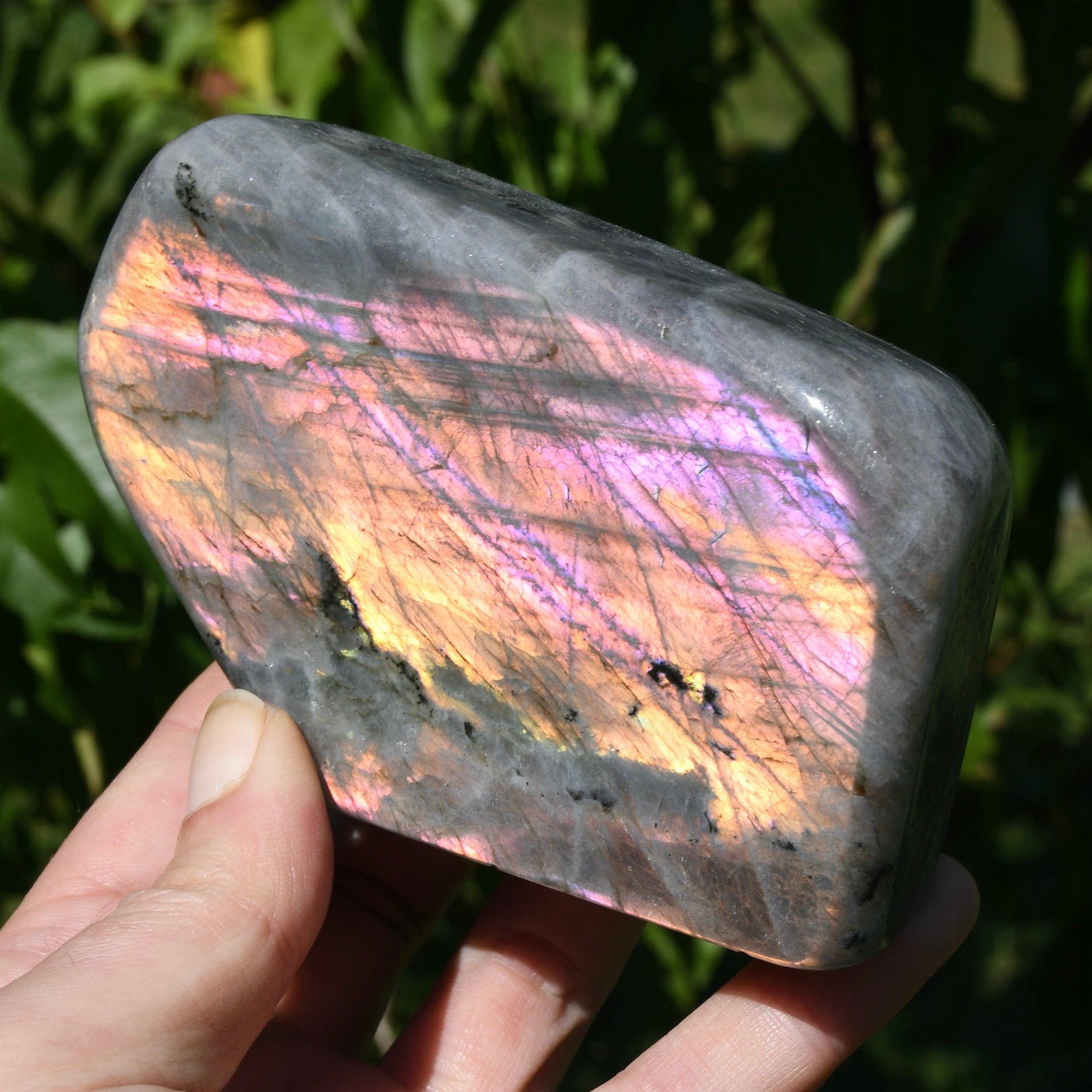 Purple Labradorite Crystal Freeform Tower