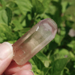 Pink Lithium Lemurian Quartz Crystal 