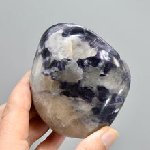Load image into Gallery viewer, Gem Lepidolite Crystal Freeform Tower, Silver Leaf Lepidolite Crystals
