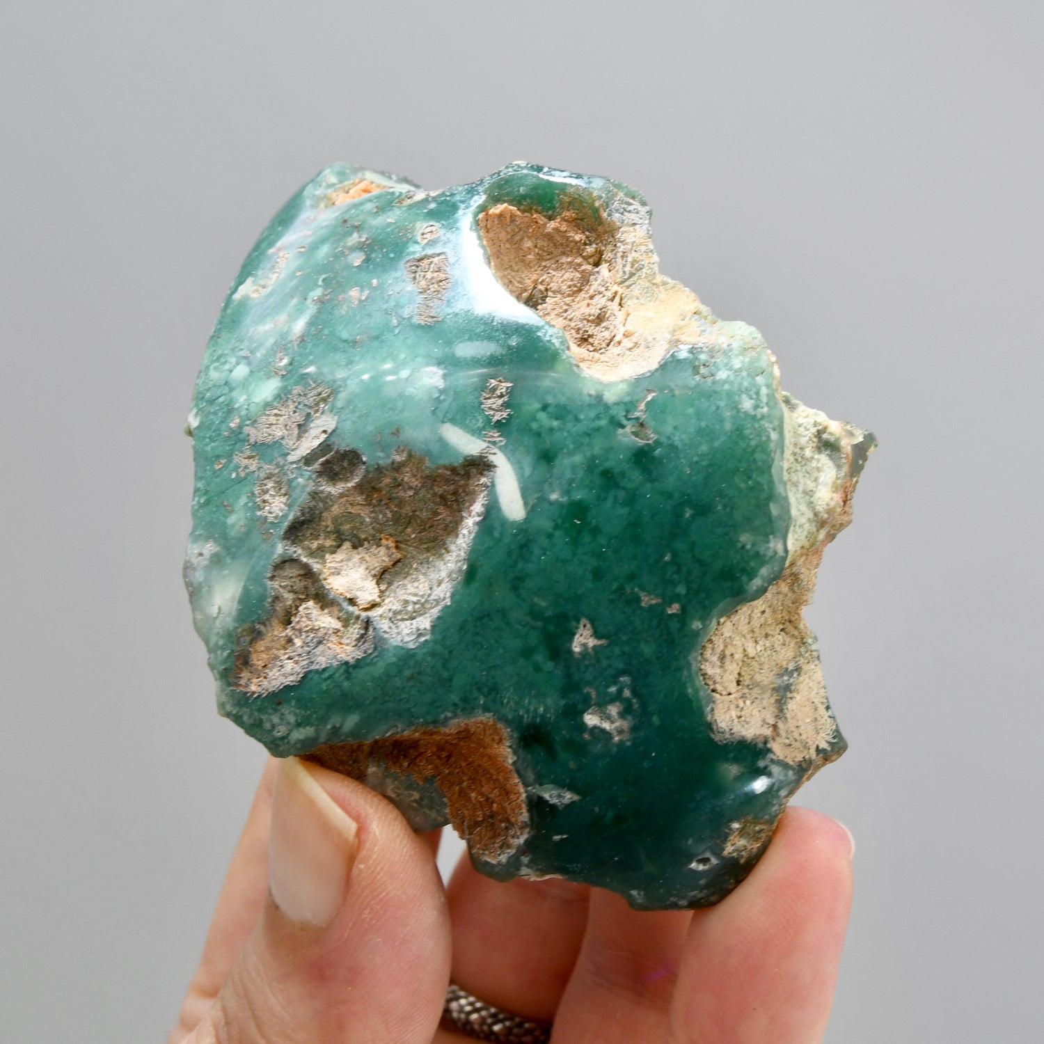 Mtorolite Chrome Chalcedony Crystal Slice