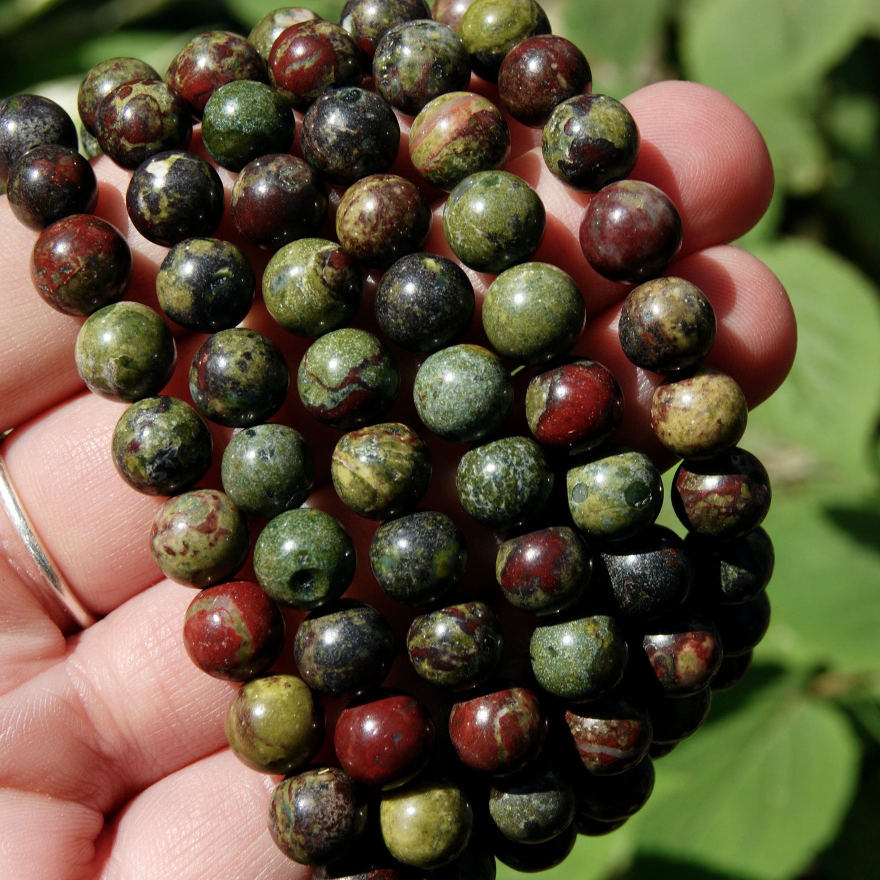 Dragon's Bloodstone Crystal Bracelet