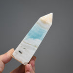 Caribbean Blue Calcite Crystal Tower