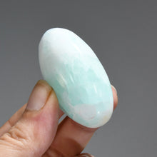 Load image into Gallery viewer, Caribbean Blue Calcite Crystal Palm Stone
