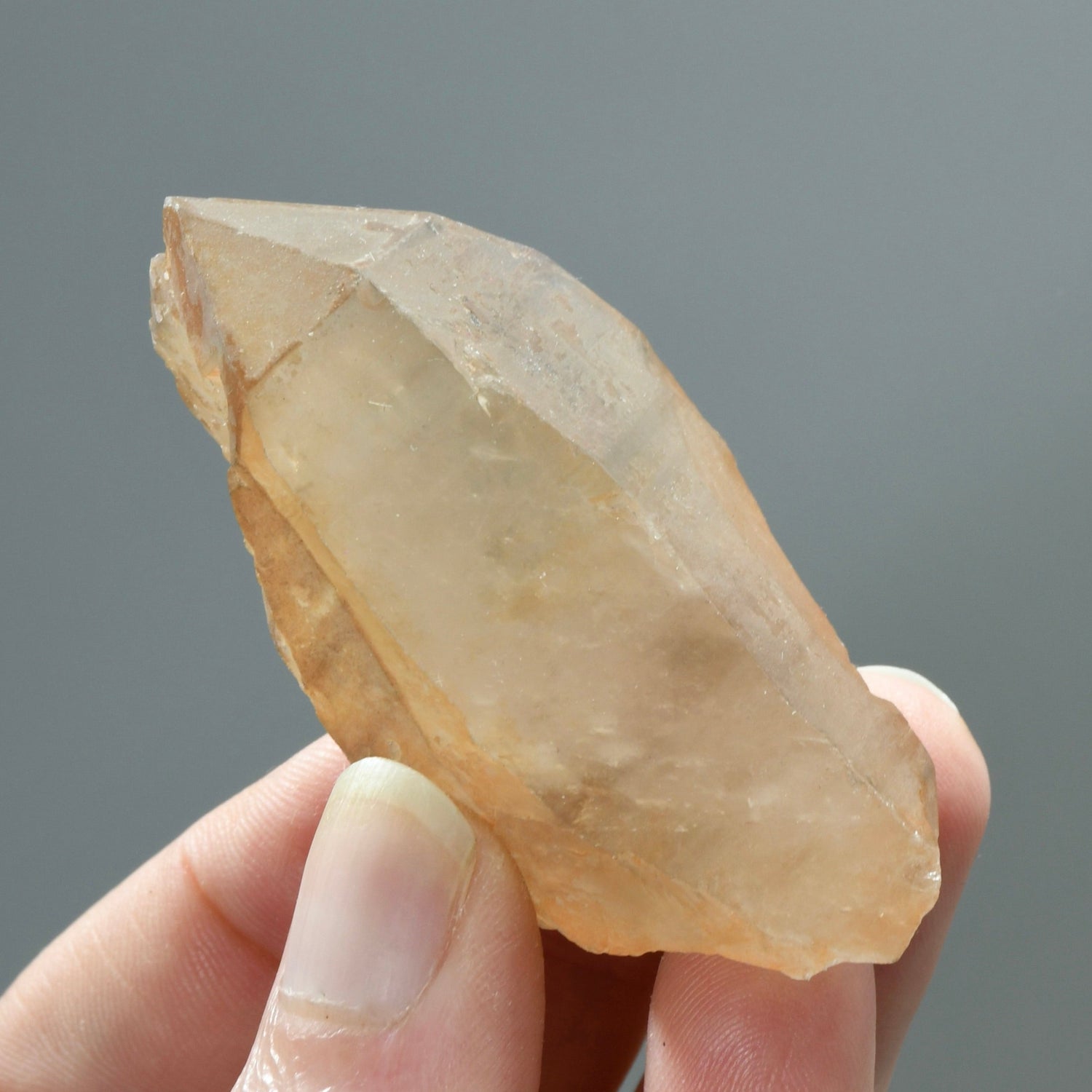 ET DT Pink Shadow Smoky Scarlet Temple Lemurian Seed Quartz Crystal, Serra do Cabral, Brazil