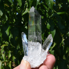 Load image into Gallery viewer, Cosmic Isis Face Lemurian Silver Quartz Crystal Starbrary Cluster Record Keepers
